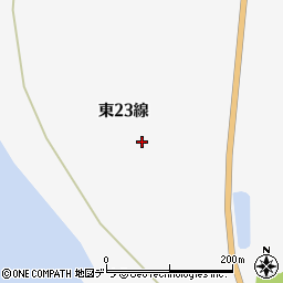 北海道富良野市山部東２３線周辺の地図