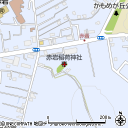 赤岩稲荷神社周辺の地図