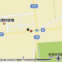 新篠津市街周辺の地図