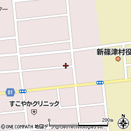 北海道石狩郡新篠津村いなほ周辺の地図