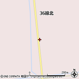 北海道新篠津村（石狩郡）第３６線（北）周辺の地図