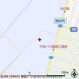 北海道中央バス株式会社　札幌整備工場周辺の地図