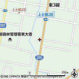セブンイレブン上士幌町店周辺の地図