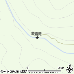 観音滝周辺の地図