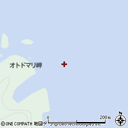 オトドマリ岬周辺の地図