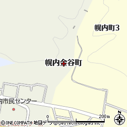 北海道三笠市幌内金谷町周辺の地図