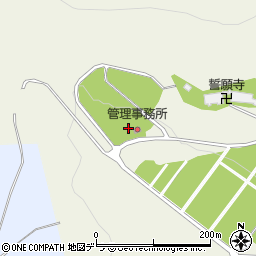 小樽祝津霊園周辺の地図