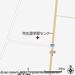 富良野市博物館周辺の地図