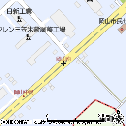 岡山南周辺の地図