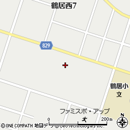 北海道鶴居村（阿寒郡）鶴居西周辺の地図
