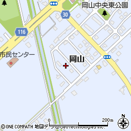 北海道三笠市岡山80-14周辺の地図