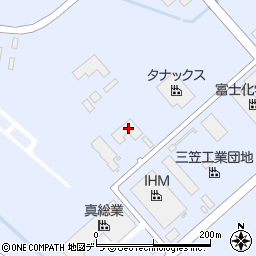 株式会社協合産業　三笠工場周辺の地図