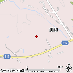 北海道三笠市美和周辺の地図