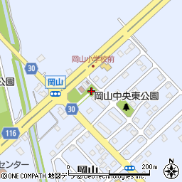 岡山神社周辺の地図