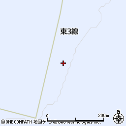 北海道上士幌町（河東郡）上音更（東３線）周辺の地図