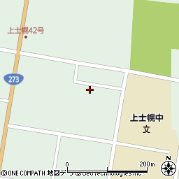 上士幌町役場　学校給食センター周辺の地図