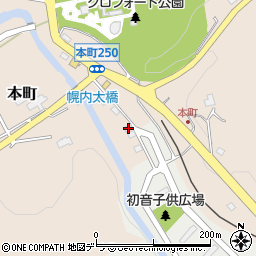 北海道三笠市本町250周辺の地図