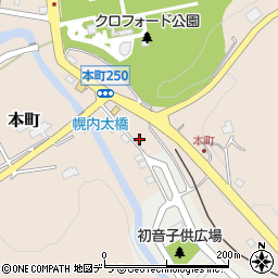 北海道三笠市本町251周辺の地図