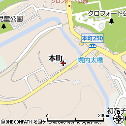 北海道三笠市本町226周辺の地図