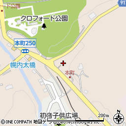 北海道三笠市本町216周辺の地図
