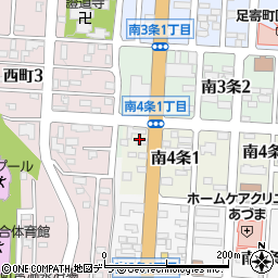 北海道新聞　足寄販売所周辺の地図