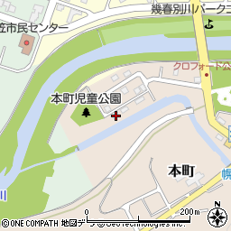 北海道三笠市本町974周辺の地図