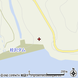 桂沢ダム周辺の地図