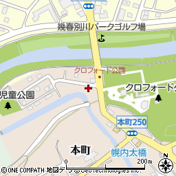北海道三笠市本町240-1周辺の地図