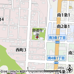 證道寺周辺の地図