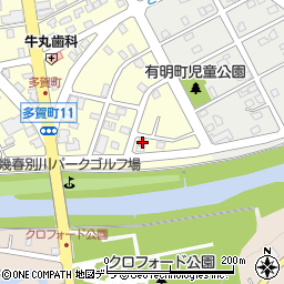 北海道三笠市多賀町8-22周辺の地図