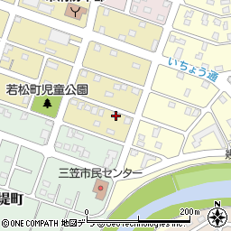 北海道三笠市若松町4-7周辺の地図