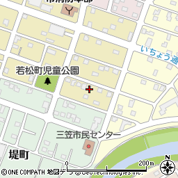 北海道三笠市若松町4-5周辺の地図