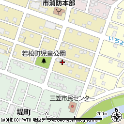 北海道三笠市若松町4-2周辺の地図