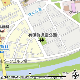 北海道三笠市有明町周辺の地図