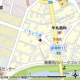 北海道三笠市多賀町18-9周辺の地図