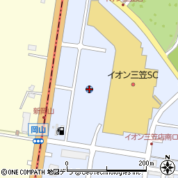 イオン三笠ショッピングセンター平面駐車場周辺の地図