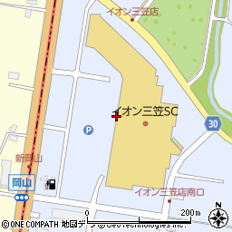 バーミヤン三笠店周辺の地図