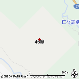 北海道釧路市阿寒町共和４６線周辺の地図