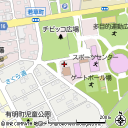 三笠市役所　三笠ドーム周辺の地図