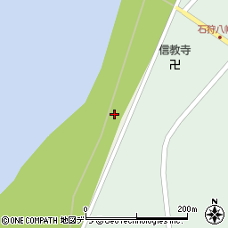 北海道石狩市八幡町周辺の地図