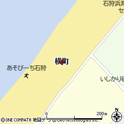 北海道石狩市横町周辺の地図