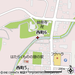 北海道足寄郡足寄町西町6丁目周辺の地図