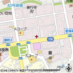 空知信用金庫三笠支店周辺の地図