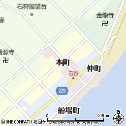 北海道石狩市本町周辺の地図