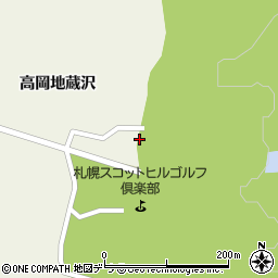 北海道石狩市八幡町高岡地蔵沢周辺の地図