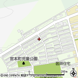 北海道三笠市宮本町周辺の地図