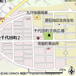 唐松共同浴場周辺の地図