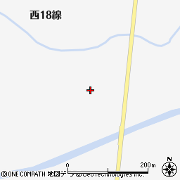 北海道富良野市山部西１８線周辺の地図