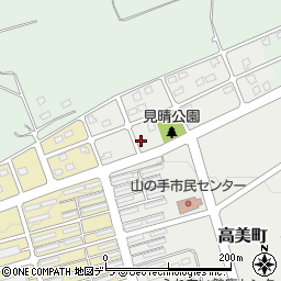北海道三笠市高美町456周辺の地図