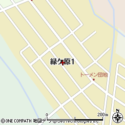 〒061-3483 北海道石狩市緑ケ原の地図